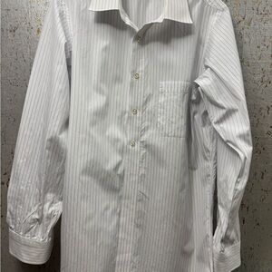 Men’s Blue & White Pinstripe Men's Dress Shirt